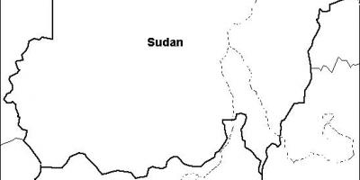 Քարտեզ Սուդանի դատարկ
