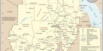 Քարտեզ Սուդանի պետության